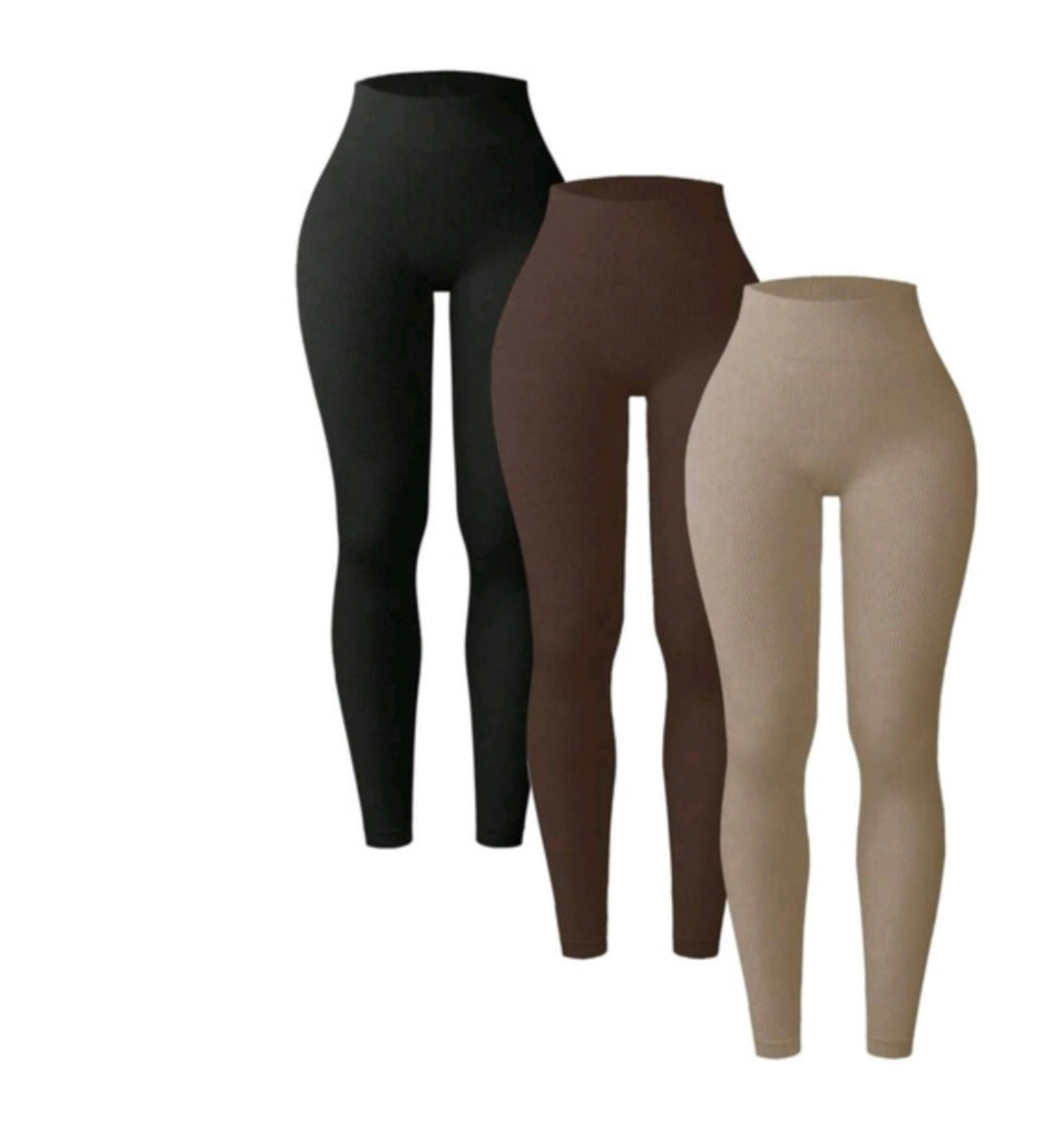 3pc high waisted leggings