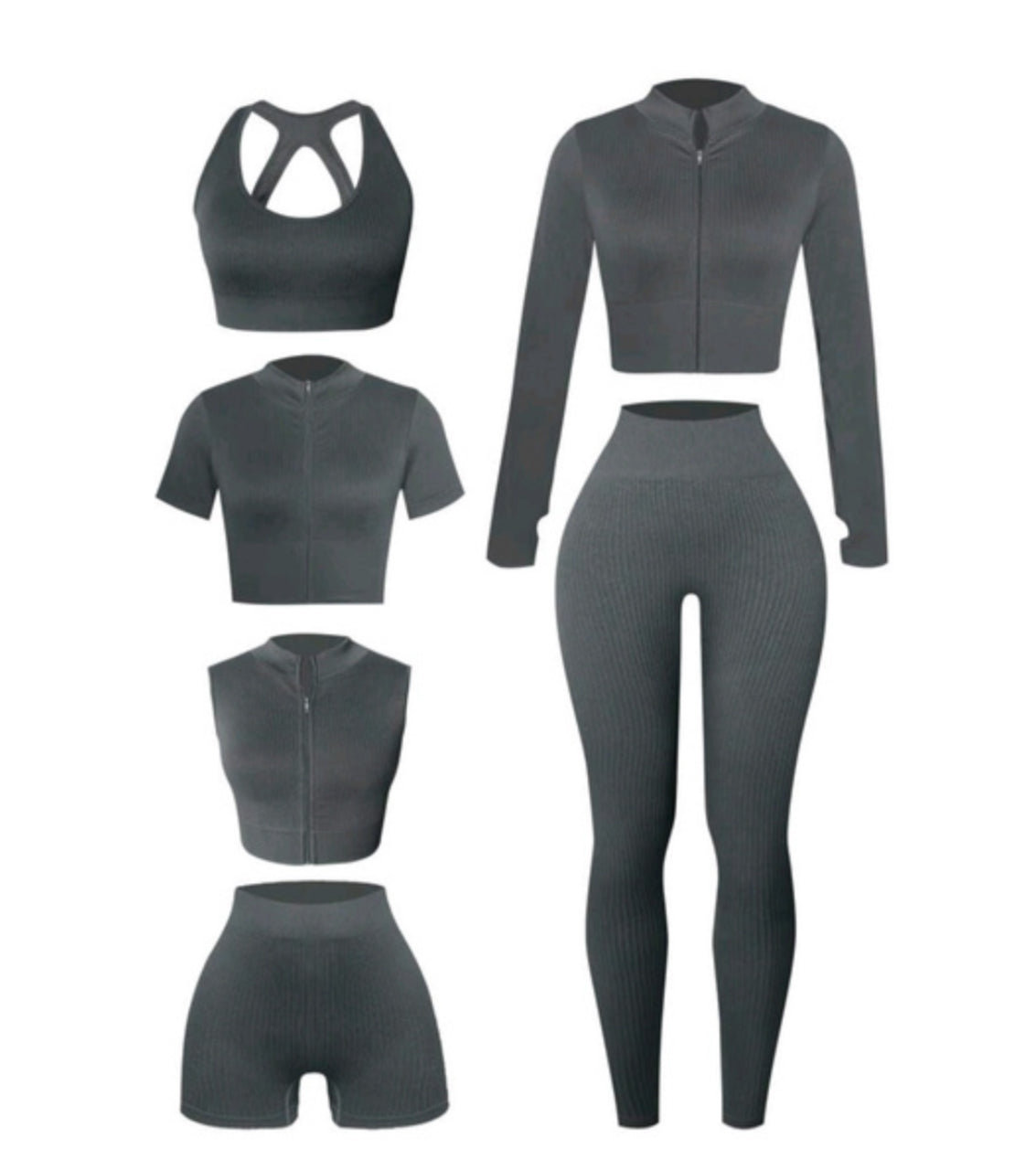 Zip up jacket and leggings 3pc/set
