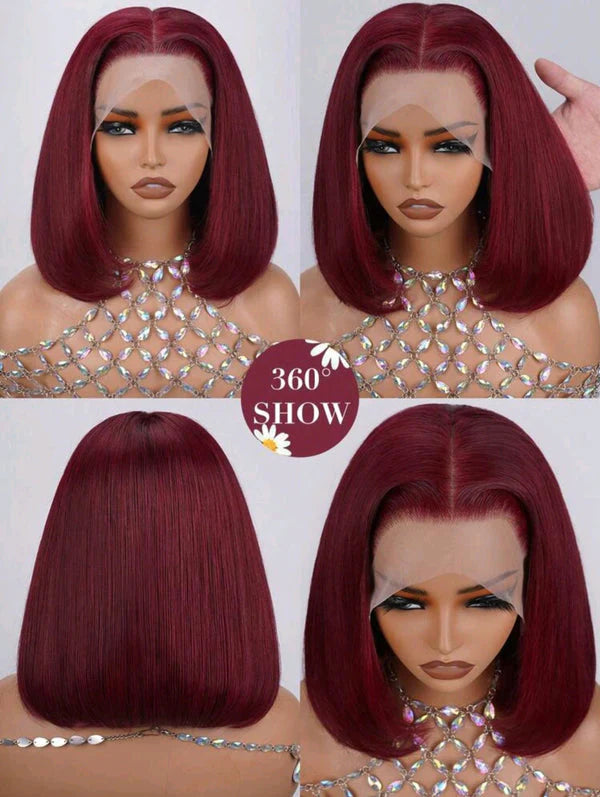 Burgundy Lace Front